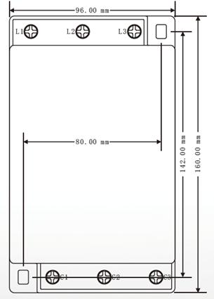 CGFK智能復(fù)合開關(guān)外形尺寸圖 CGFK智能復(fù)合開關(guān)外形尺寸圖